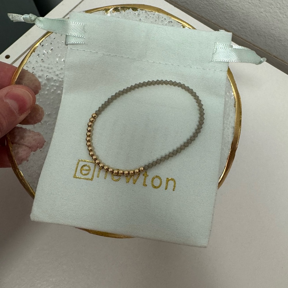 Enewton Gold and Grey Beaded Bracelet